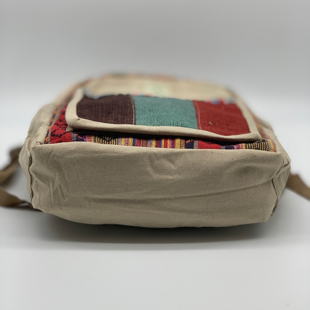 Handmade Multi Pocket Hemp Backpack - Picture 7 of 7